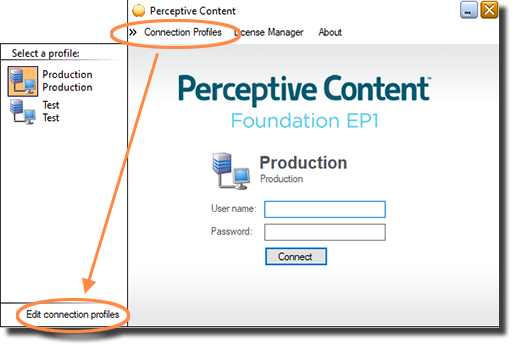 Modify Perceptive Content Connection Profile | IT@Cornell